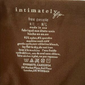 Free People Carrie Tube top in Cappuccino